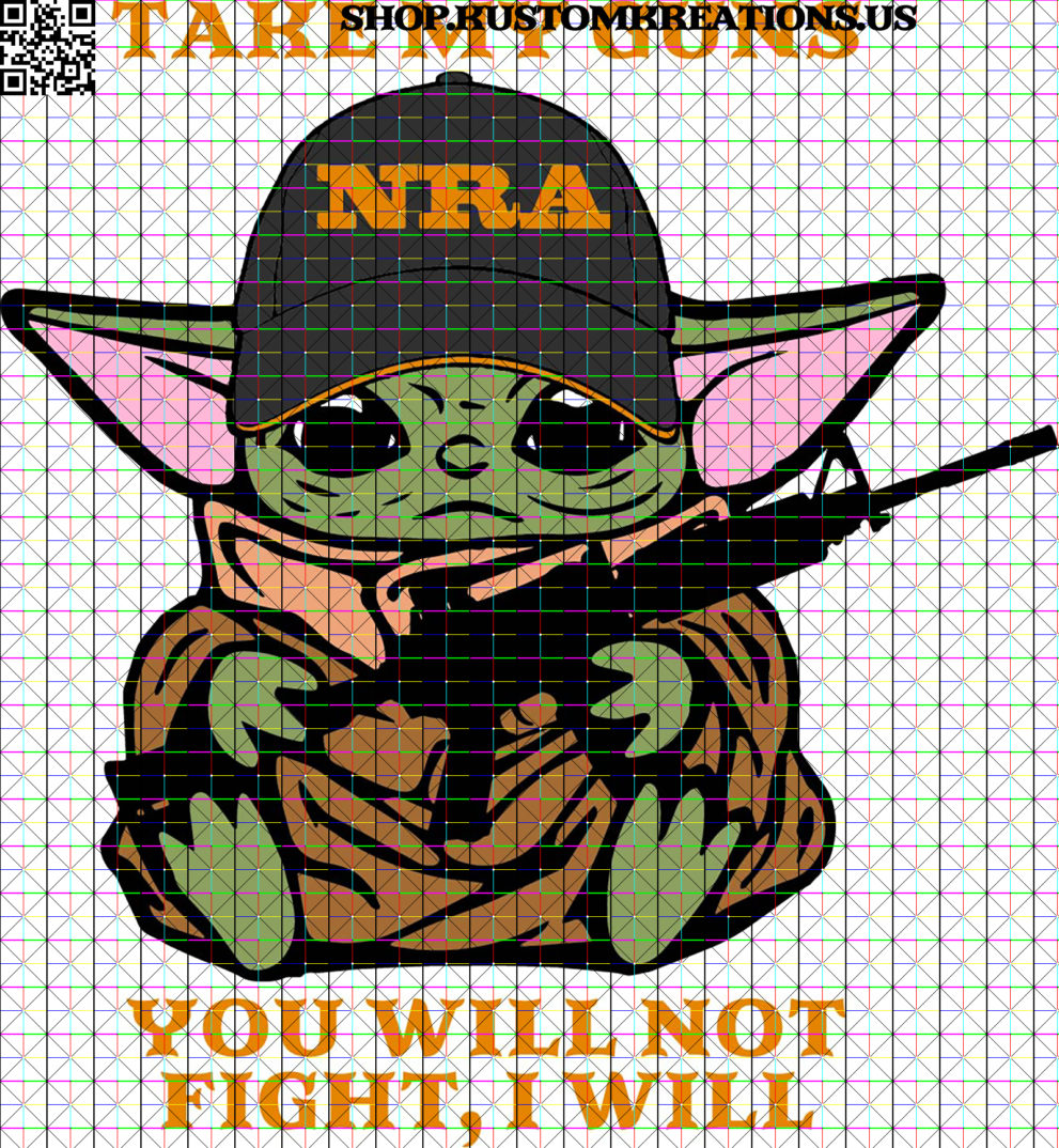 Baby Yoda Pro Second Amendment Kustom Kreations