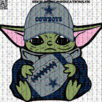 This is a SVG image of Baby yoda with Dallas hat and football. This image can be used with Cricut or similar cutting machines. #cowboys #nfl #dallascowboys #dallas #football #cowgirls #cowboysnation #cowboy #dc #americasteam #rodeo #texas #countrylife #dakprescott #amaricooper #country #life #rdr #l #western #wedemboyz #reddeadredemption #zeke #gocowboys #superbowl #horses #cowgirl #cowboysfans #ezekielelliott #bhfyp #sublimation #png #kustomkreationsus #htv #cameo #circut #BabyYoda #SVG #Starwars #Sublimation #TheChild #KustomKreationsus #png #disney